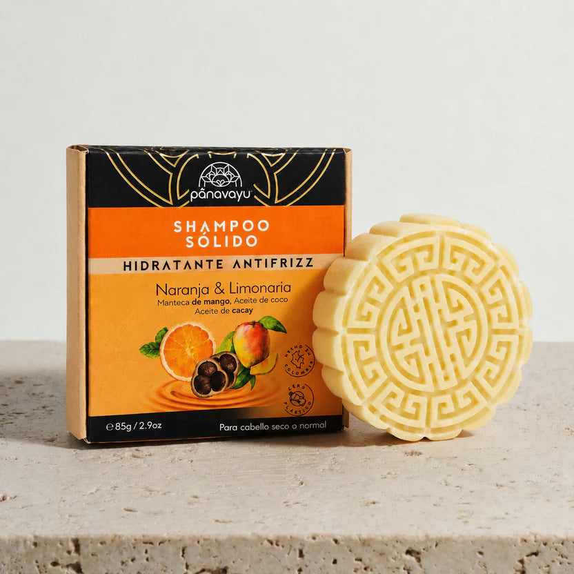 Shampoo sólido de naranja y limonaria - Panavayu