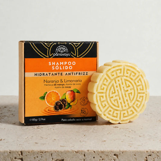 Shampoo sólido de naranja y limonaria - Panavayu
