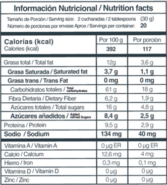 Granola Family Sin Gluten – Vainilla Almendra 600 g