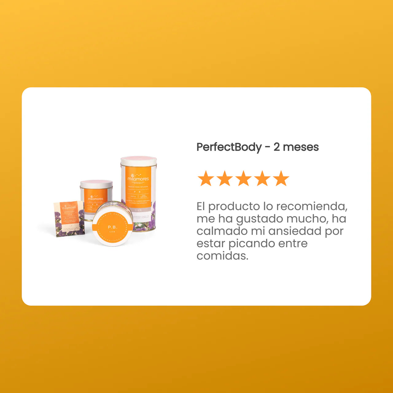 Perfect Body- Reduce ansiedad por comer