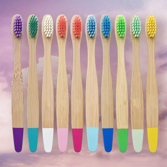Cepillo de dientes en Bambú para niños - Pack x2