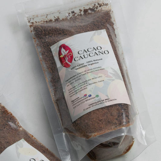 Cacao puro molido orgánico x100g - Cacao Caucano