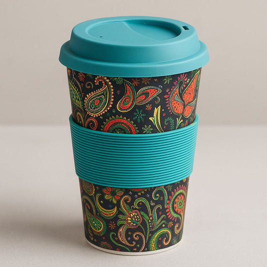 Vaso de fibra de bambú y trigo 400ml