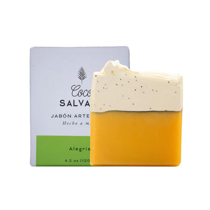Jabón de Limón y Semillas De Amapola - Alegría - Exfoliante