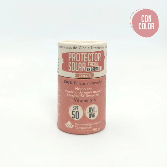 Protector Solar Facial en Barra SPF50 con 100% Filtros minerales (20g) Santo Remedio