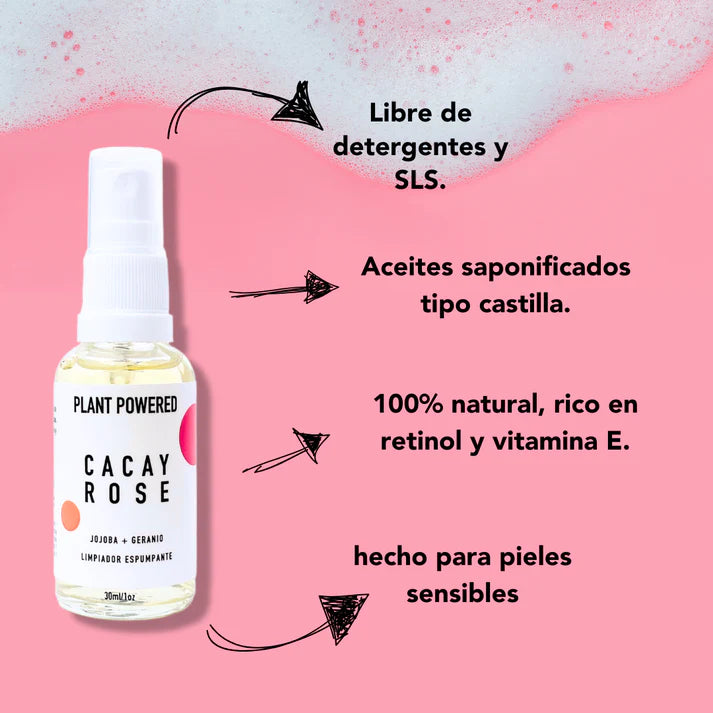 Limpiador Espumante Cacay + Rose - Simple As