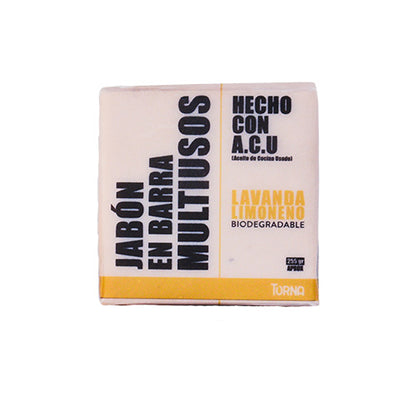 Jabón en barra multiusos biodegradable 255 gr cuadrado