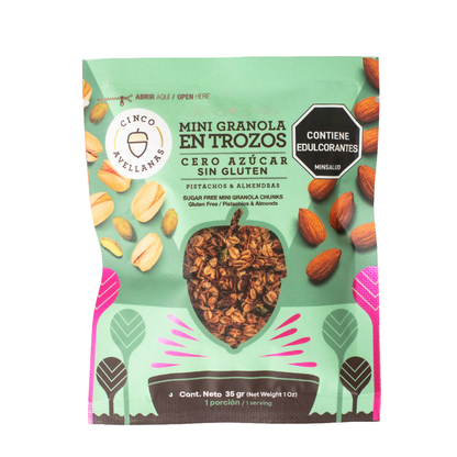Granola Cero Azúcar Pistachos y Almendras