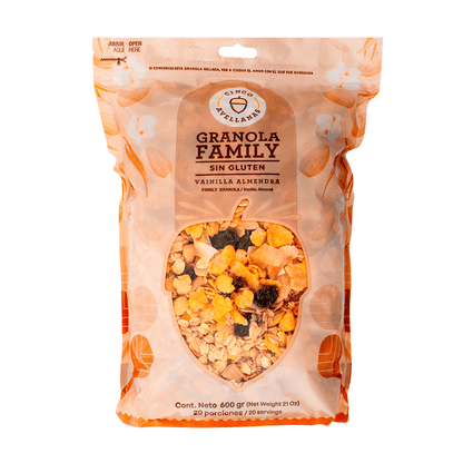 Granola Family Sin Gluten – Vainilla Almendra 600 g