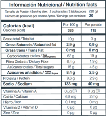Granola Family Sin Gluten Frutos Rojos 600 g